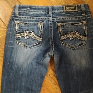 Gorgeous Miss Me Straight Jeans With 33.5" Inseam